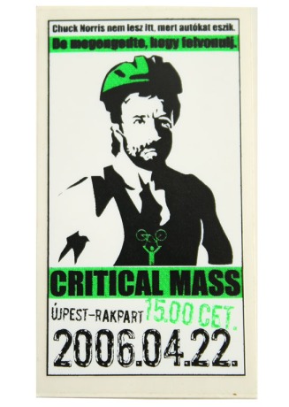 Critical Mass Budapest 2006 with Chuck Norris
